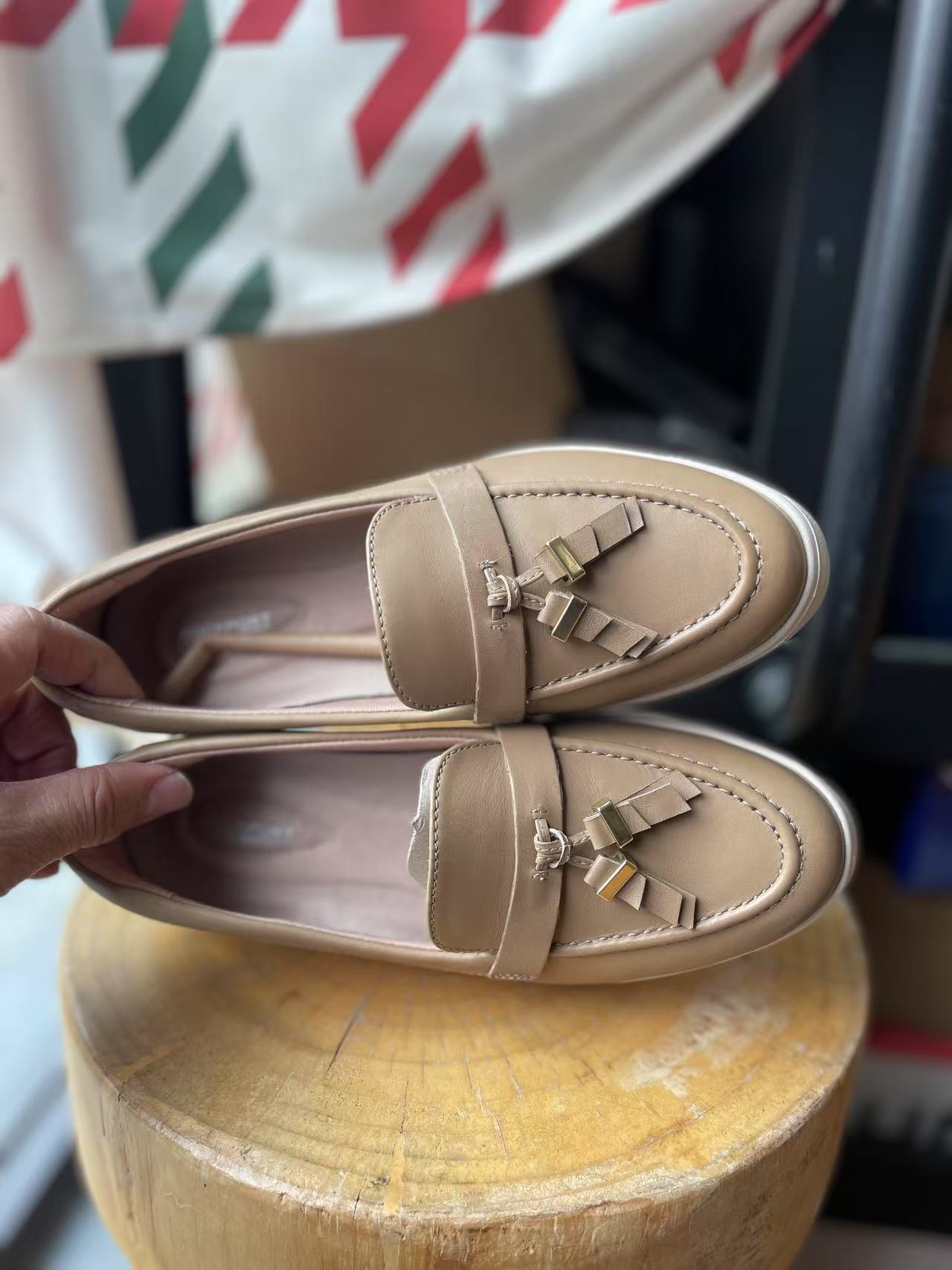 Rockport women's Ultra-Light Comfortable Casual Loafers in British Style(second-hand)