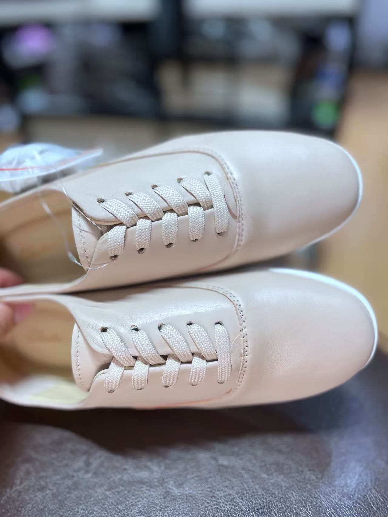 Lightweight and Comfortable AceLite Tie Women's Leather Flat Shoes(second-hand)
