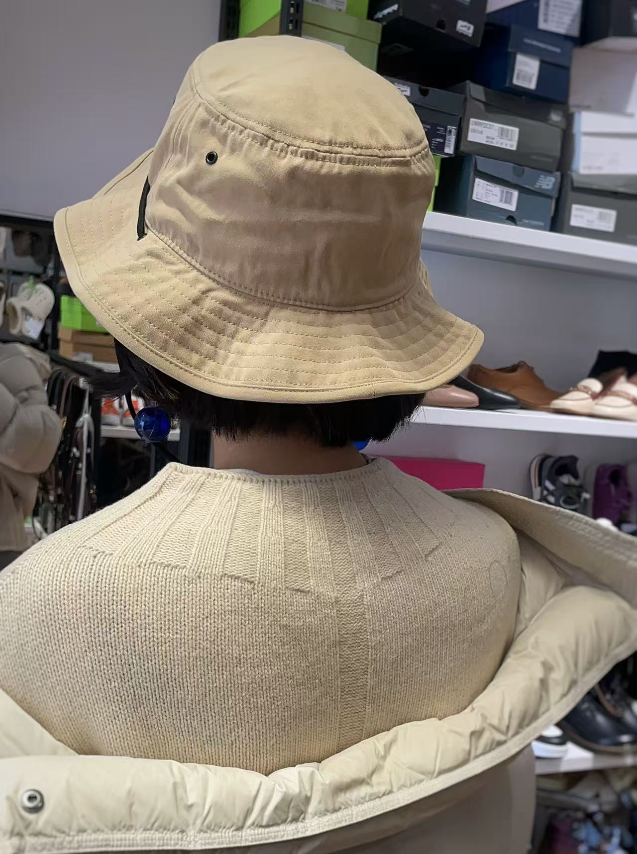High quality cotton UV resistant bucket hat(second-hand)