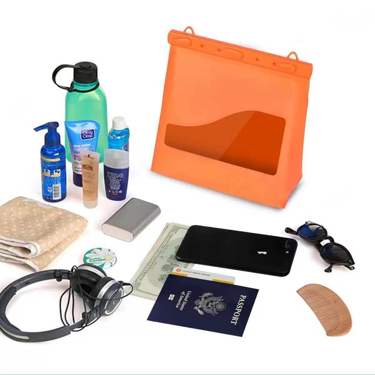 Transparent crossbody mobile phone waterproof bag