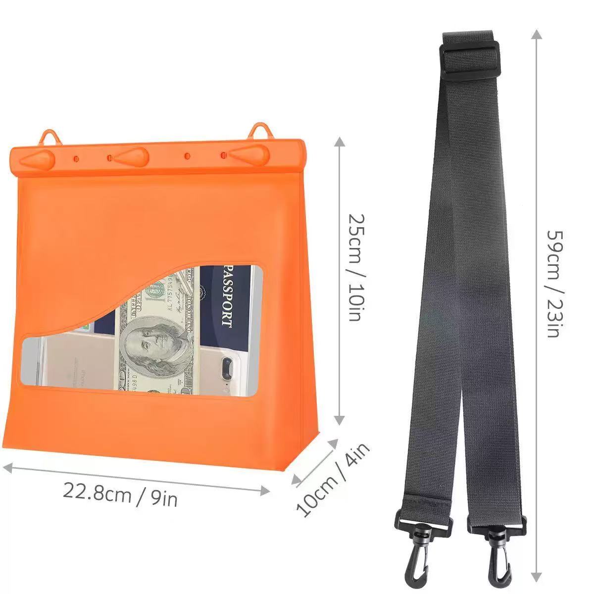 Transparent crossbody mobile phone waterproof bag