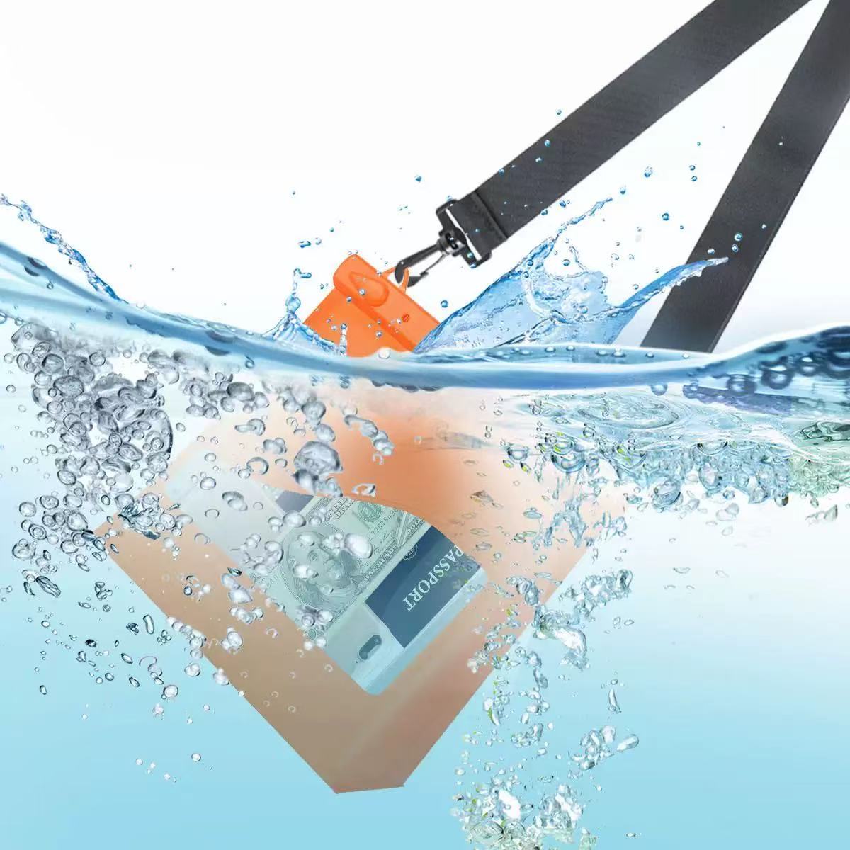Transparent crossbody mobile phone waterproof  bag