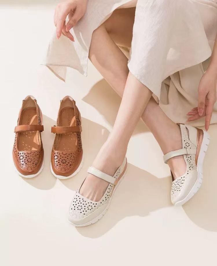 High quality leather Mary Zeng single shoes