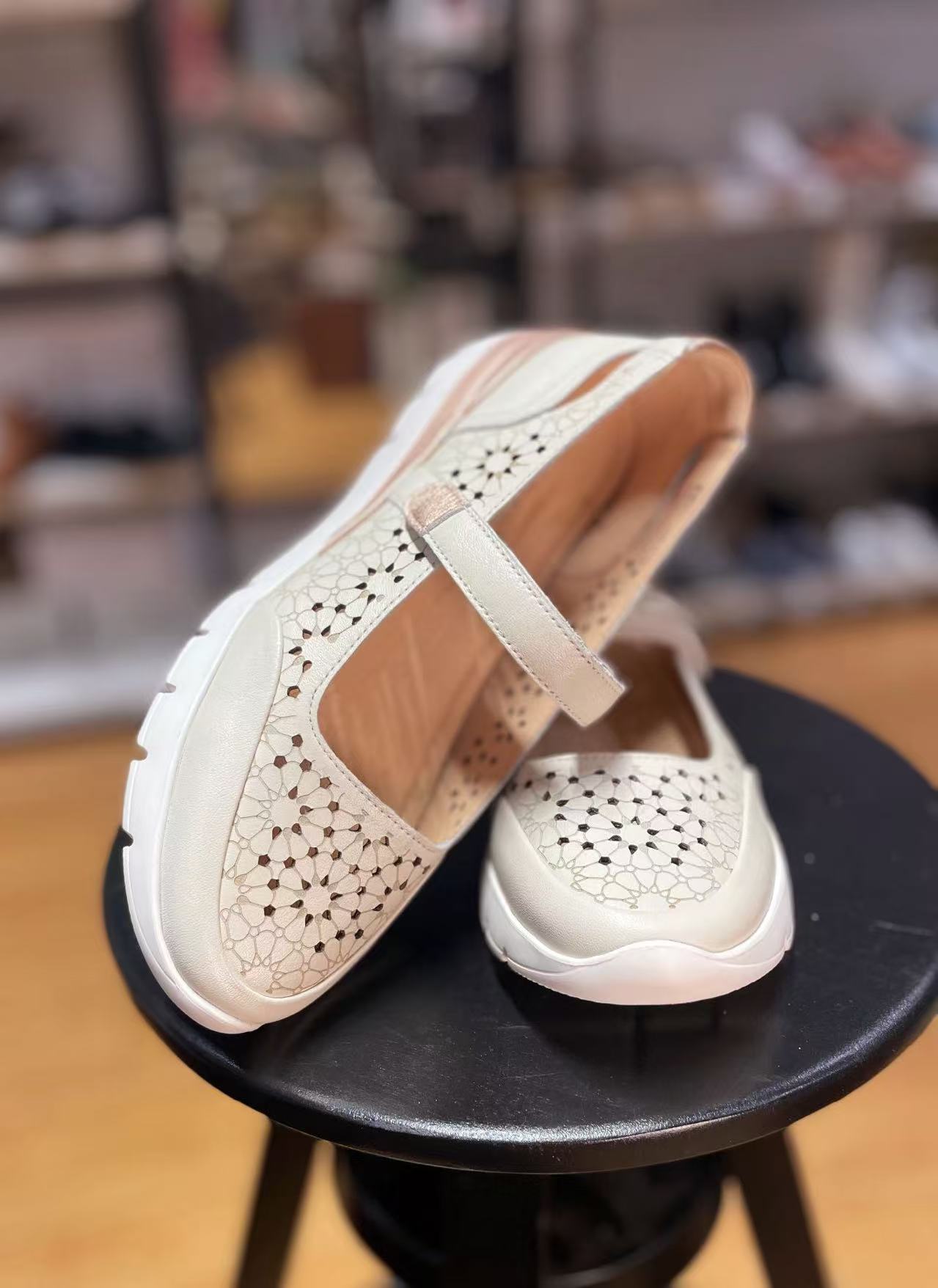High quality leather Mary Zeng single shoes